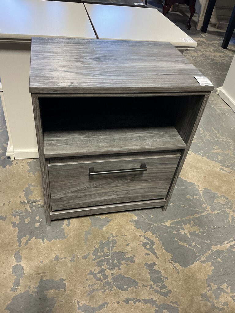 Baystorm 1 Drawer Nightstand- Gray