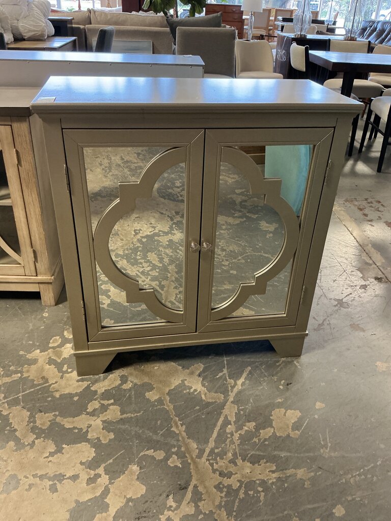 Mirrored 2 Door Cabinet