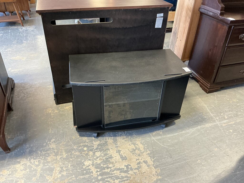 Sm Black TV Stand (As-Is)
