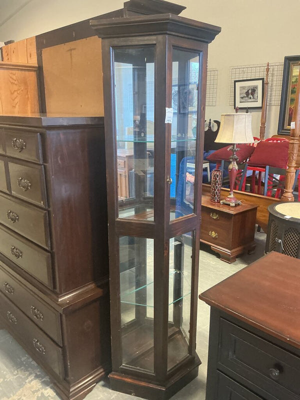 Dark Wood Curio Cabinet