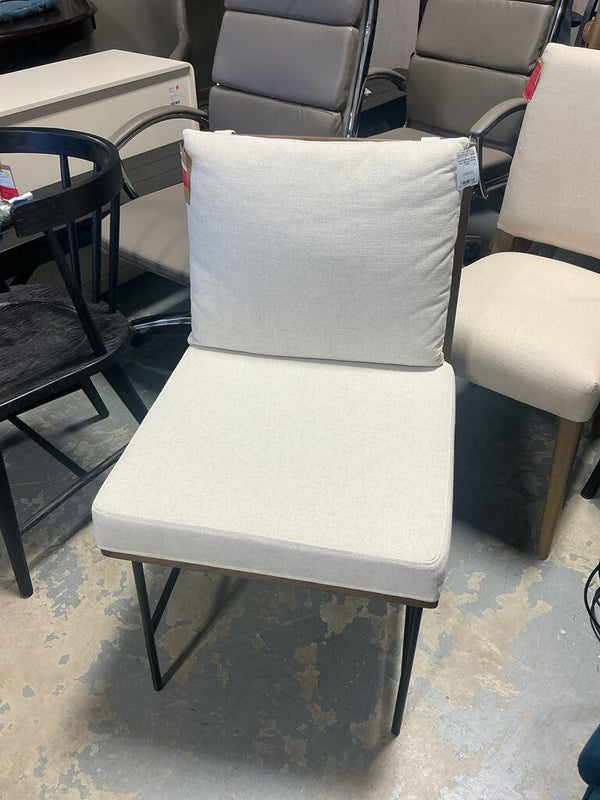 Beige Crate Oak Wood Dining Chair