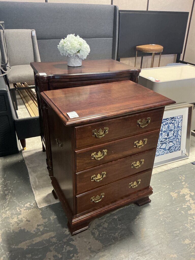 Cherry Tone 4 Drawer Nightstand