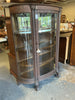 Antique Tiger Oak Curio Cabinet