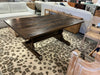 Reclaimed Trestle Dining Table 76" x 42"- Dark Walnut