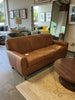 Smith Brothers Carmel Leather 3 Cushion Sofa (Cushion Upgrade)