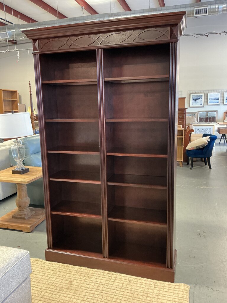 Large Dark Tone Bookcase with/ Lighting