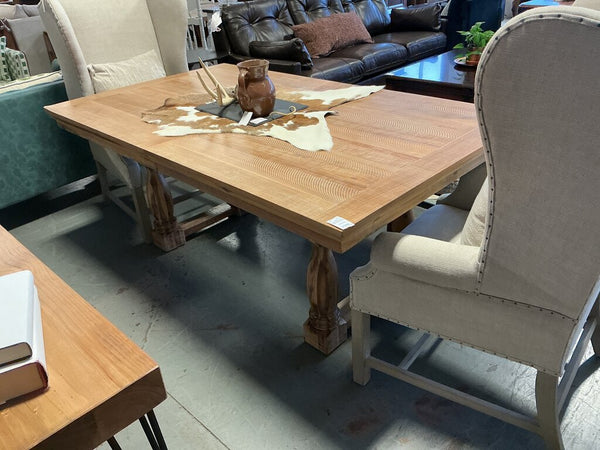 Weatherford Wheat Extendable Dining Table (As-Is, Corner)