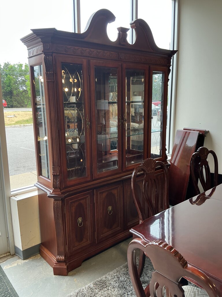 Cherry Hutch with Lights