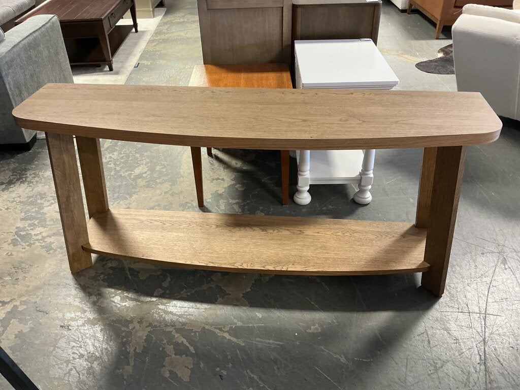 Boho Two Tier Console- Prairie Oak