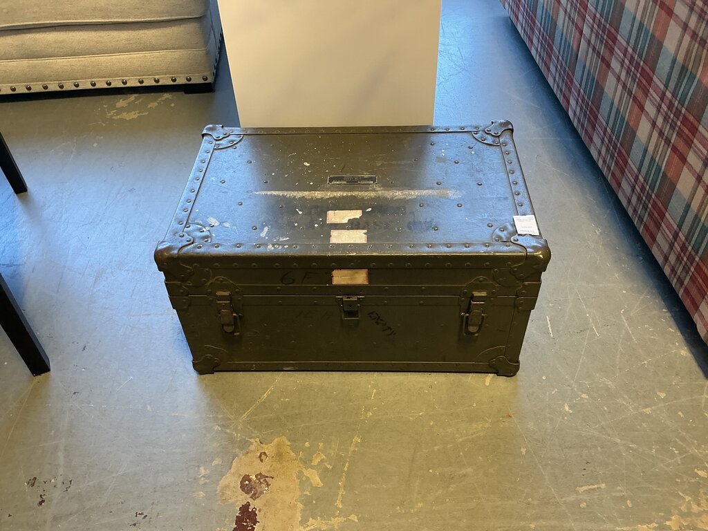 Green Metal Military Chest