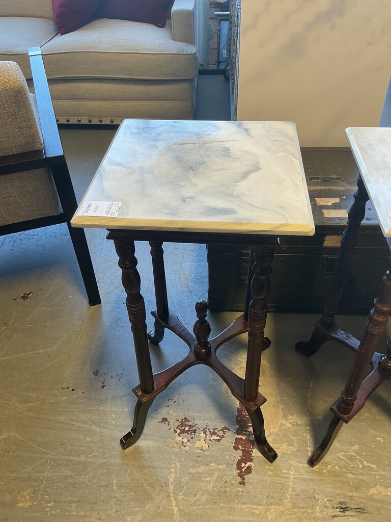 Marble Top End Table
