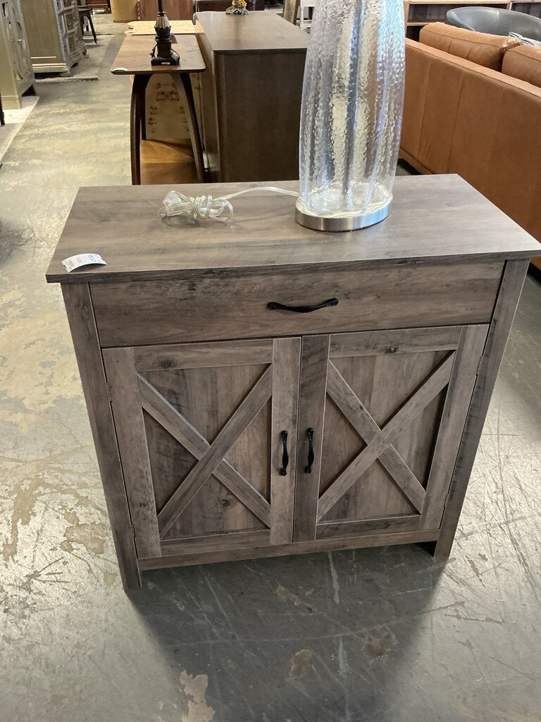 32" Gray Wash Cabinet