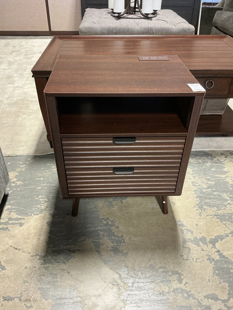 Ebern 2 Drawer Nightstand