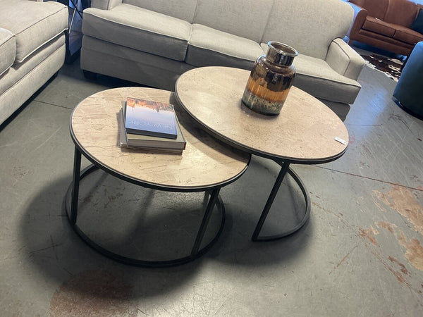 Travertine Nesting Coffee table
