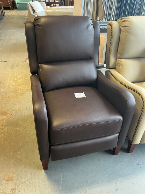 Hyde Genuine Leather Recliner - Espresso