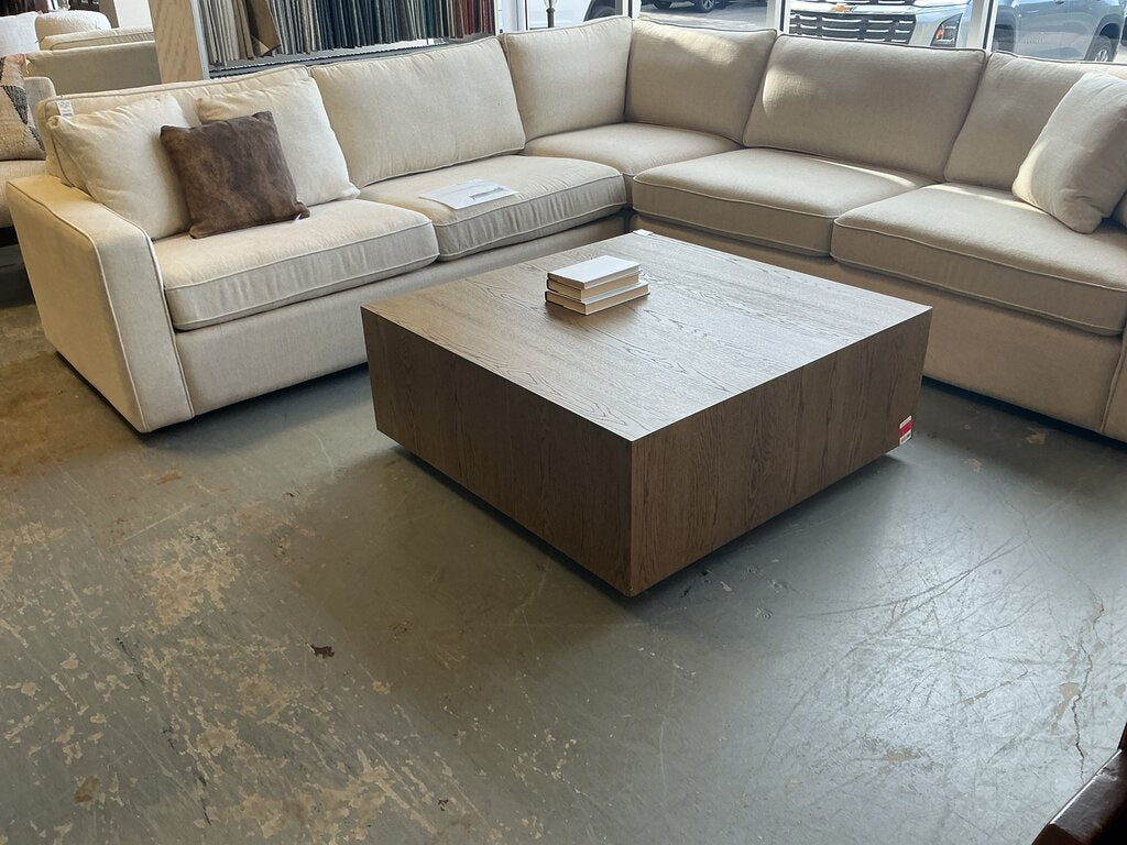 James 3-Piece 4-Seat Sleeper Sectional- Beige