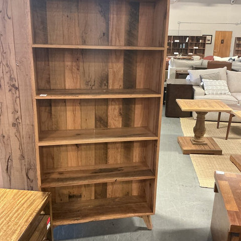 Amish Reclaimed Contemporary Bookcase- Natural Matte