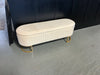 Paula 51" Wide Storage Bench-Beige
