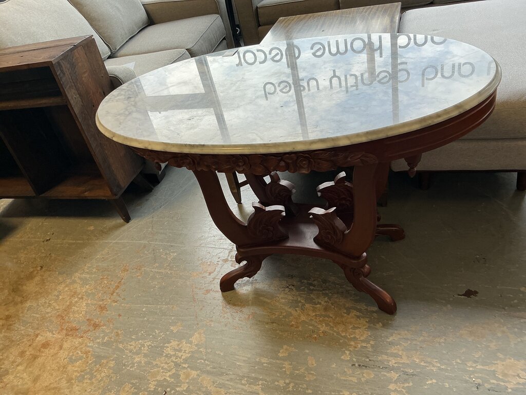Marble Top Accent Table