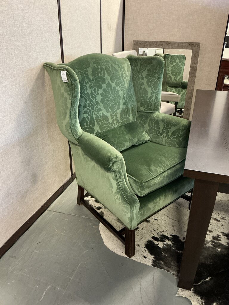 Green Wingback Chair
