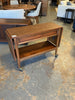 MCM Walnut Bar Cart- Lane Furniture