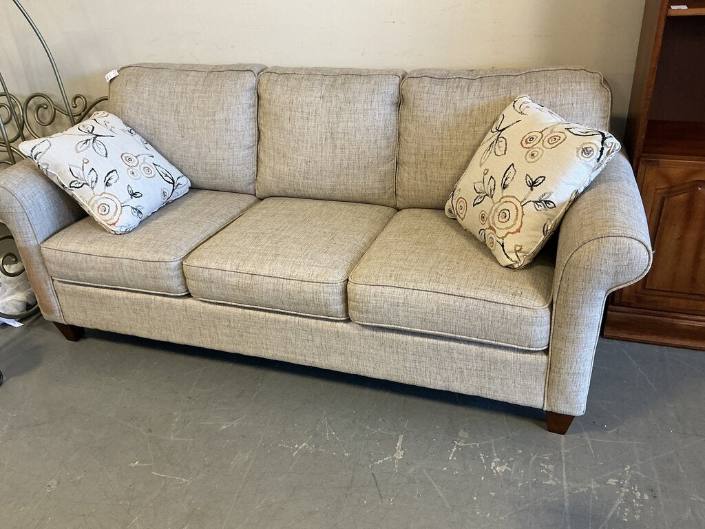 Beige Tweed Sofa