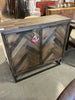 Dark Wood 2 Door Accent Cabinet