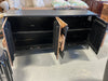 Black/Wood Asymmetrical Console