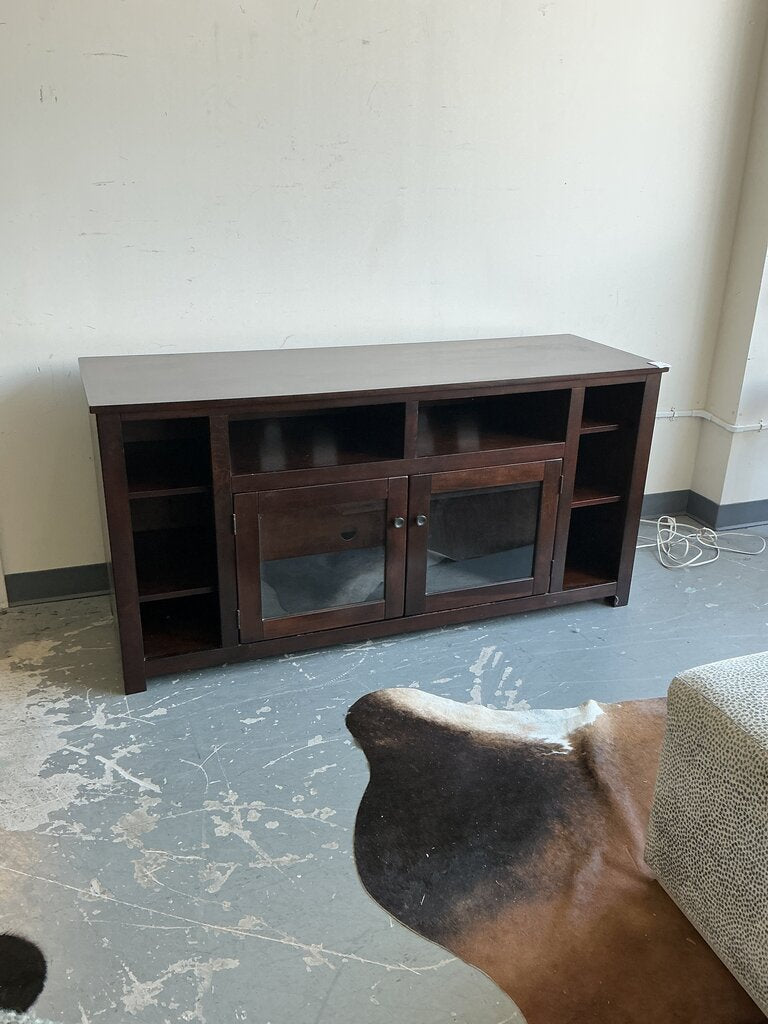 Dark Wood TV Stand
