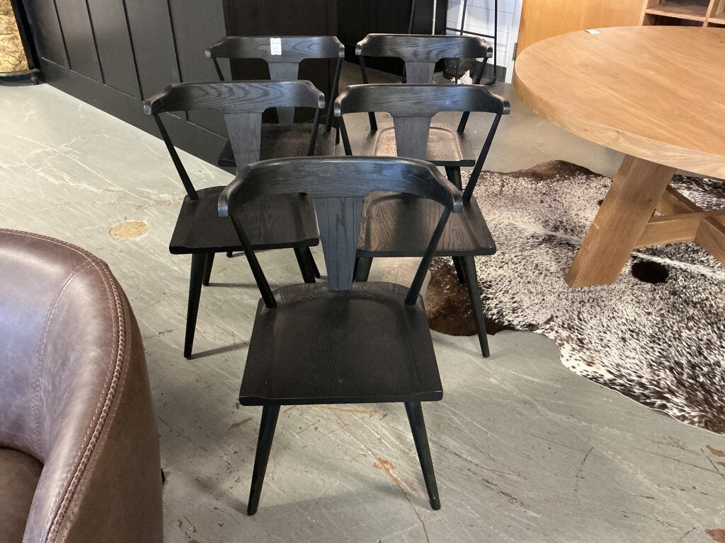 Black Dining Chairs (SET of 5)