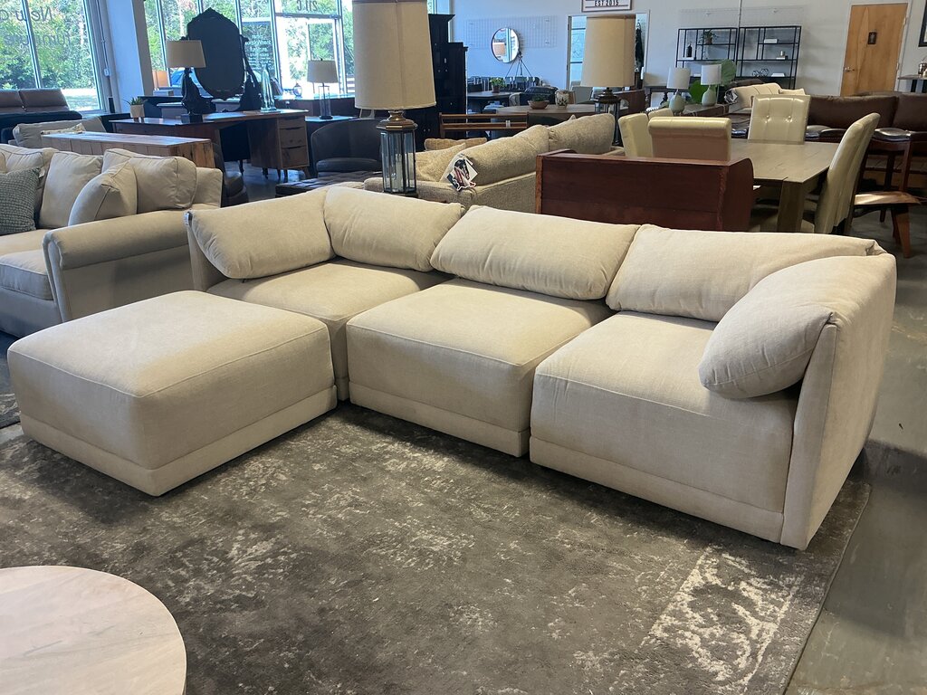 Range Pro 108" Reversible Chaise Sectional- Georgia Clay Performance Chenille