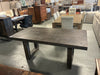 Dark Wood Tone Dining Table U-Base