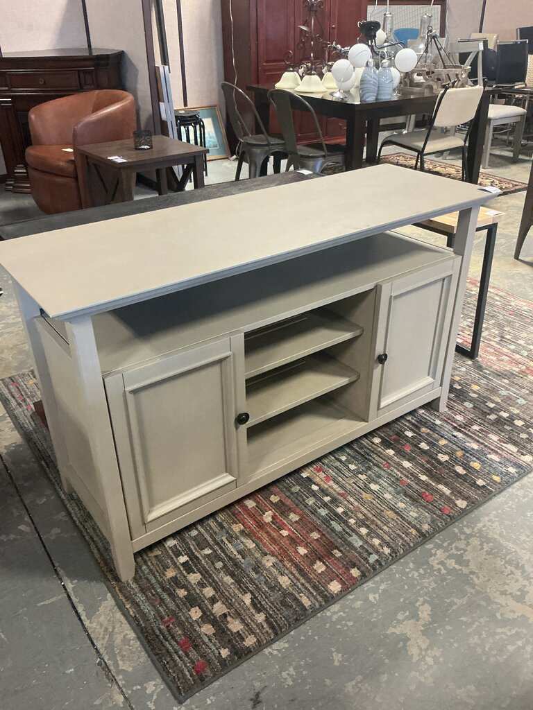 Amherst 54" Media Console - Fog Grey