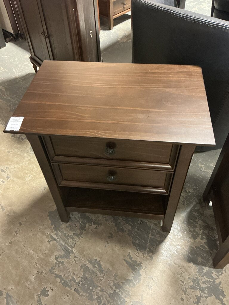 Amherst Nightstand- Rustic Brown
