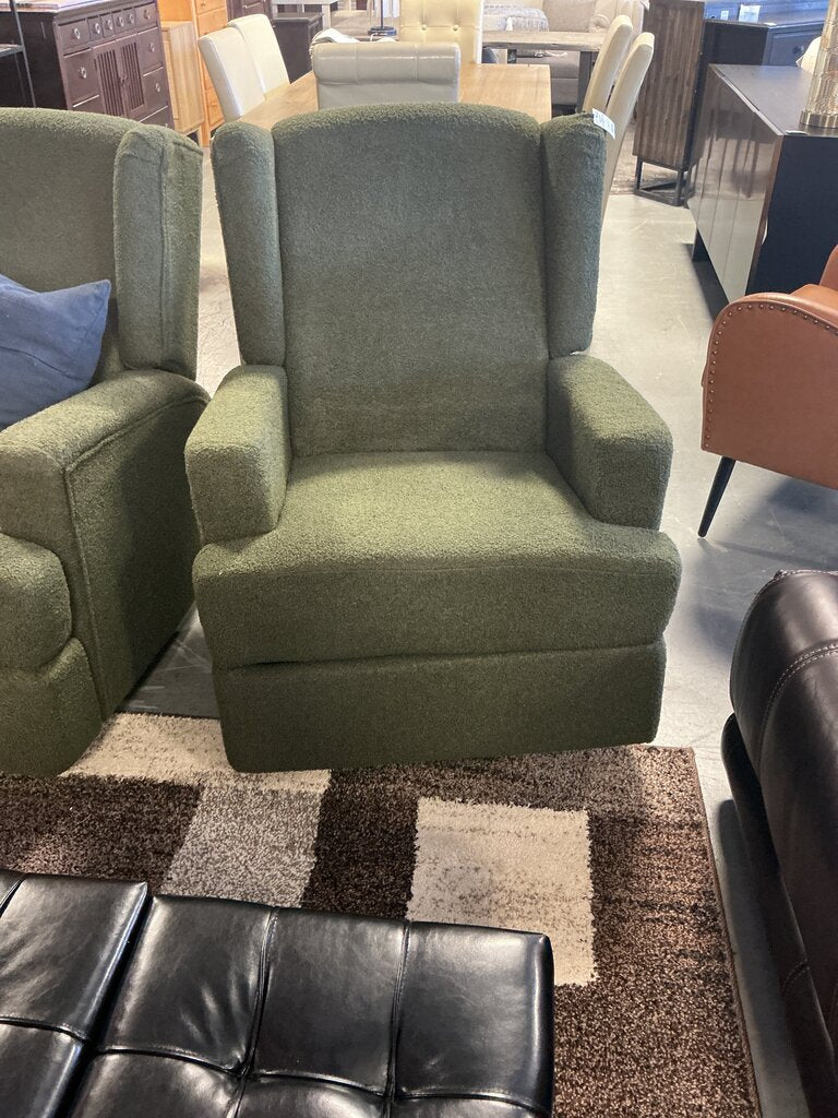 Green Boucle Reclining/Swivel/Rocker