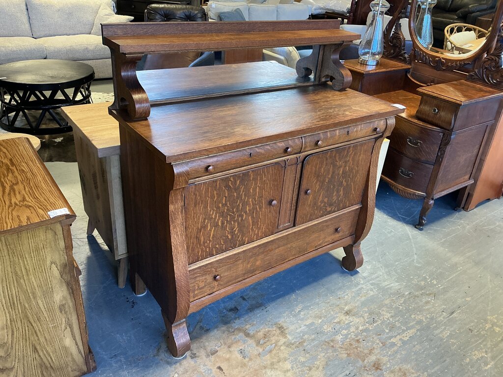 Vintage Tiger Oak Buffet