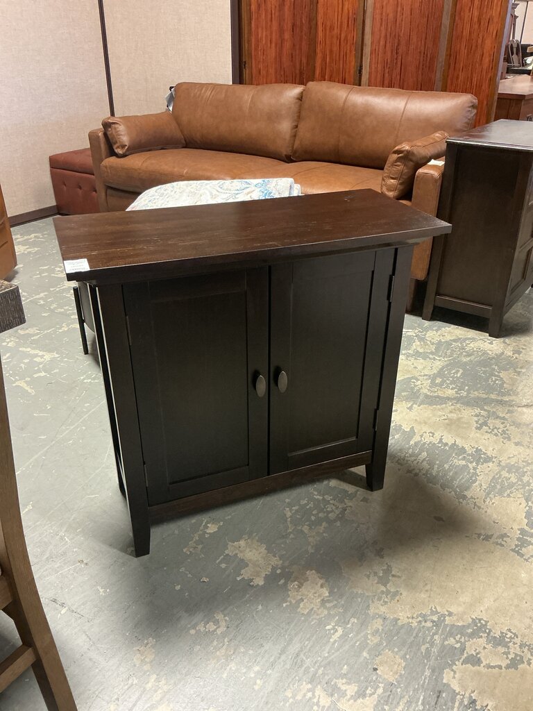 Redmond Low Storage Cabinet- Hickory Brown