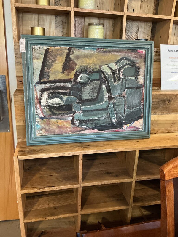 MCM Cubist Painting by Marjorie Marlowe (Nashville)