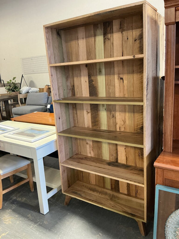 Amish Reclaimed Contemporary Bookcase (Natural Matte)