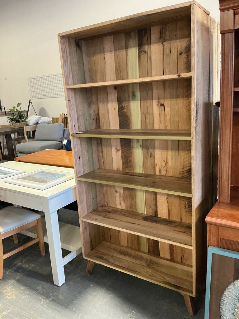 Amish Reclaimed Contemporary Bookcase (Natural Matte)
