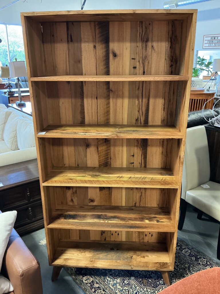 Amish Reclaimed Contemporary Bookcase (Natural Poly)