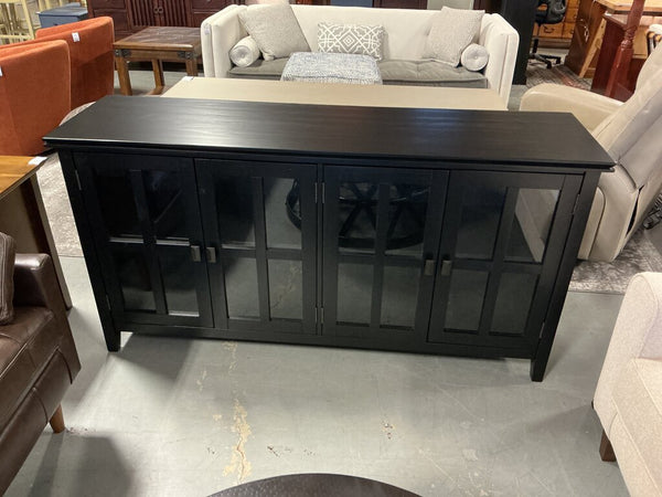 Artisan 4 Door Storage Cabinet- Black