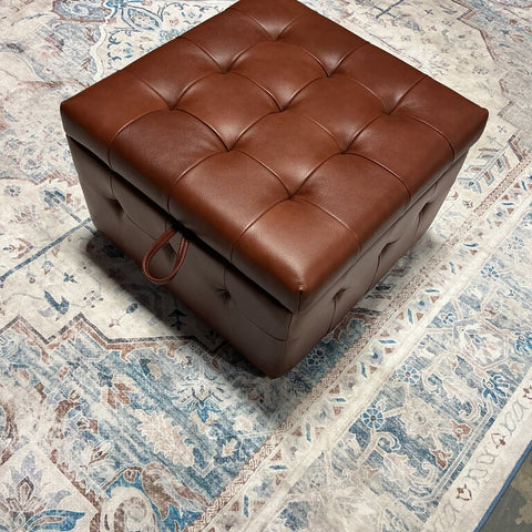 Blanca 24" Wide Ottoman-BROWN-D