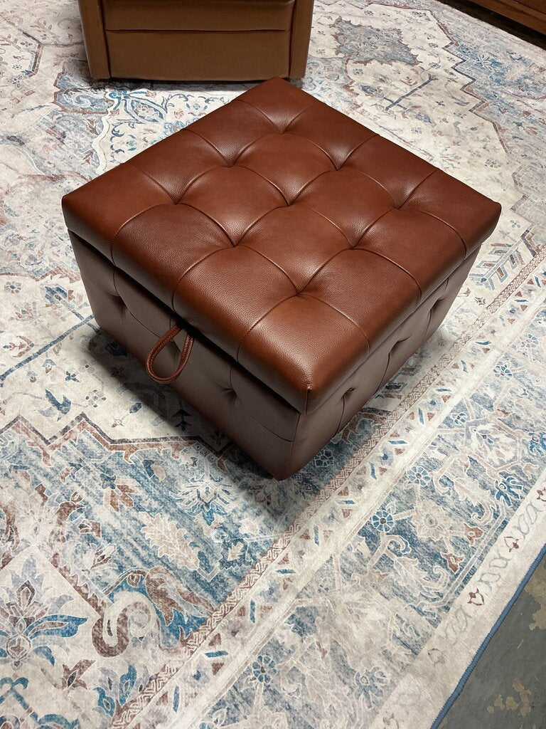 Blanca 24" Wide Ottoman-BROWN-D