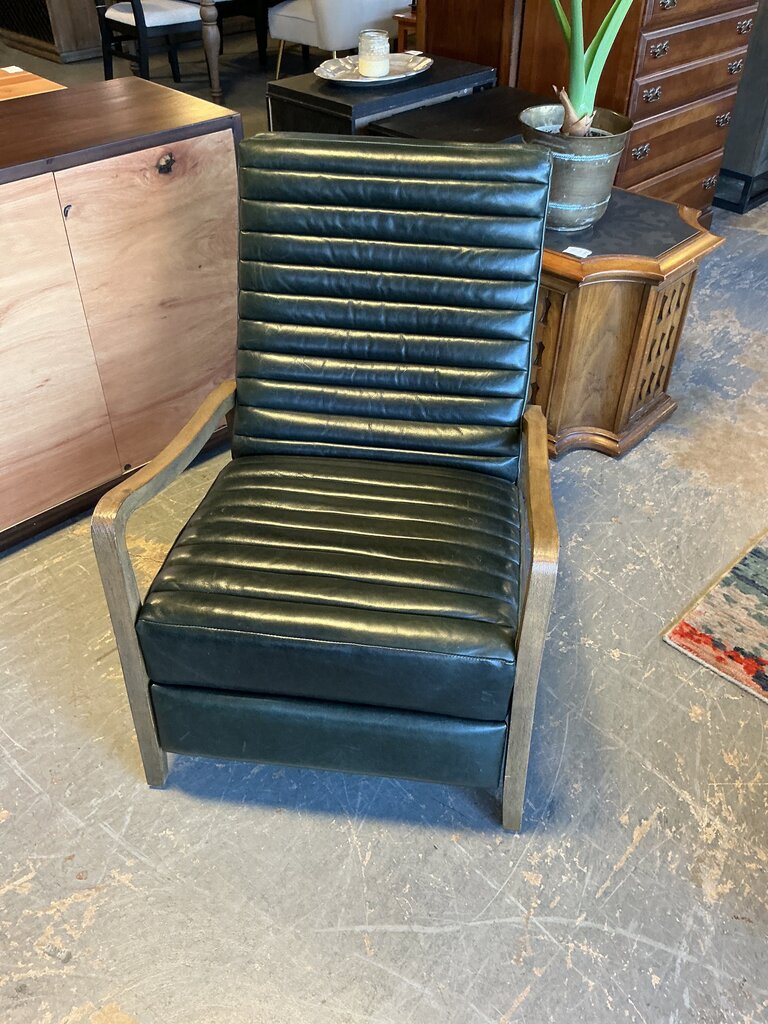 Four Hands - Chance Recliner in Black Leather