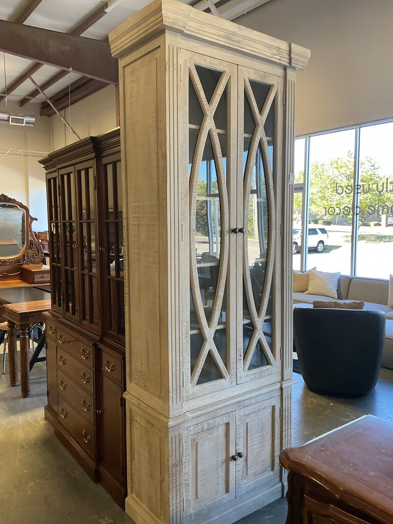 Mango Wood Tall 2 Door Cabinet – Remix Consignment Furniture