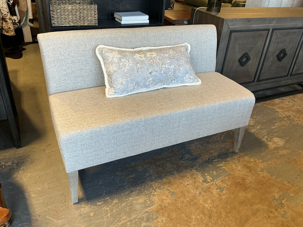Upholstered Bench/Settee (with Pillow)